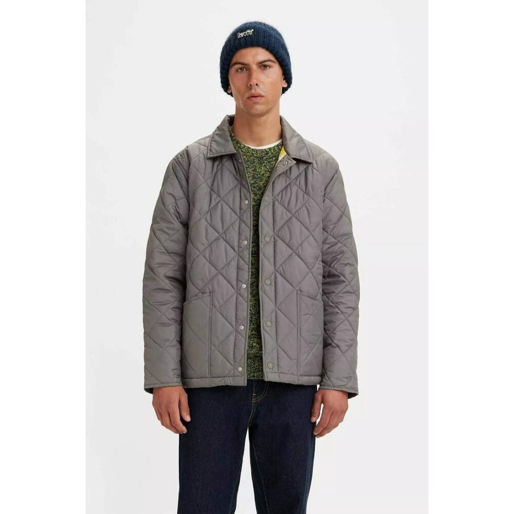 NWT Levi's Men's North Point Coaches Jacket in Grey Size Medium